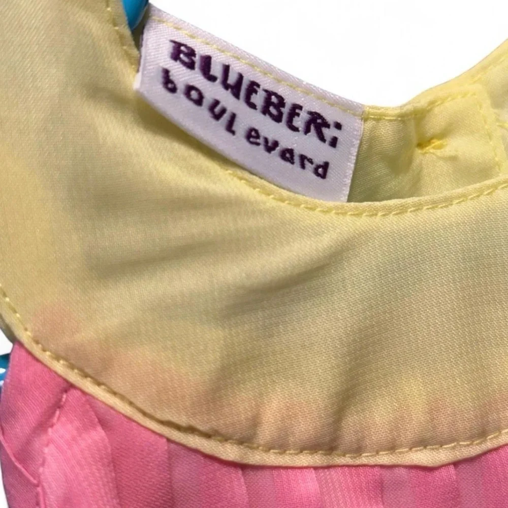 Blueberi Boulevard Pink and Yellow Dress